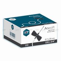 AGO A FARFALLA EPICRANICO ACUSOFT MONOUSO STERILE DIAMETRO 23 GAUGE LUNGHEZZA 20 MM TUBO 30 CM CODICE COLORE BLU - dottorbianchi.it