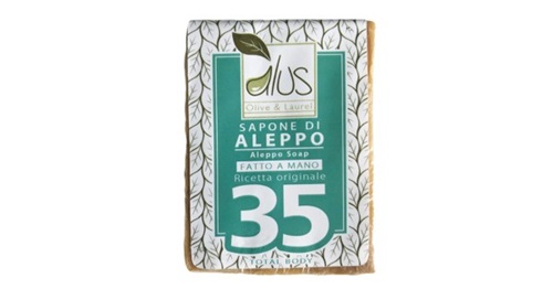 ALUS OLIVE & LAUREL SAPONE DI ALEPPO FATTO A MANO 35% 200 G - dottorbianchi.it