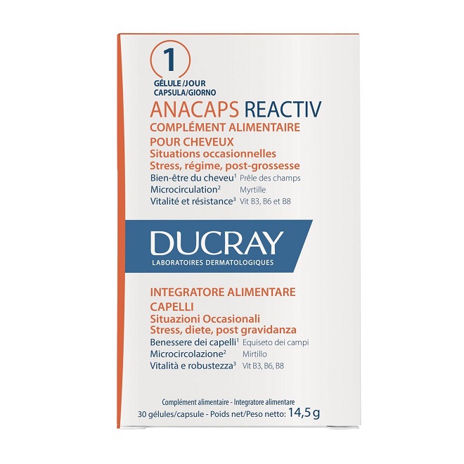 ANACAPS REACTIV CAPELLI SITUAZIONE OCCASIONALE 30 CAPSULE - dottorbianchi.it