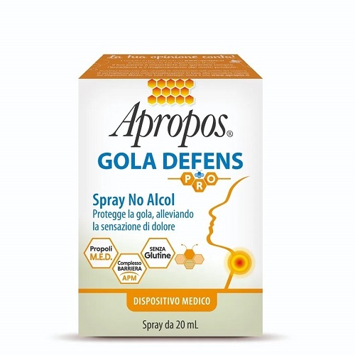 APROPOS GOLA DEFENS PRO SPRAY NO ALCOL 20 ML - dottorbianchi.it