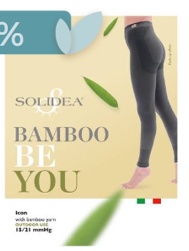 BE YOU BAMBOO ICON LEGGINGS NERO S - dottorbianchi.it