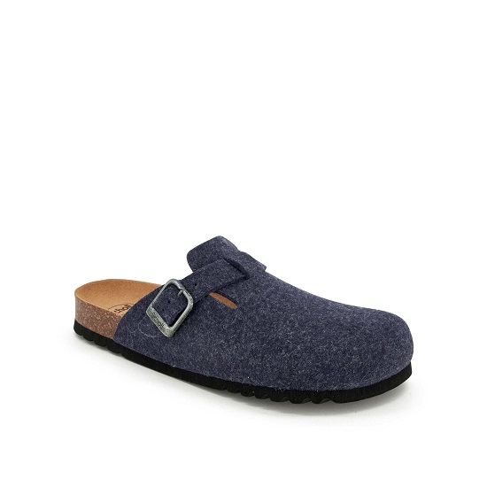 DAKOTA MAN PANTOFOLA FELTRO RICICLATO NAVY BLUE 41 - dottorbianchi.it