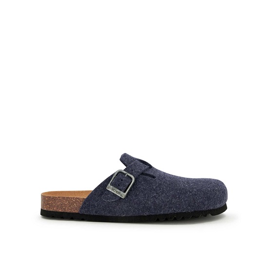 DAKOTA MAN PANTOFOLA FELTRO RICICLATO NAVY BLUE 41 - dottorbianchi.it