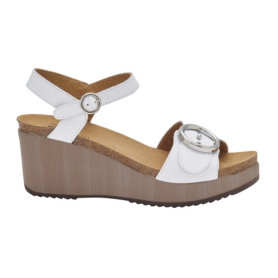 MALIBU' SANDAL PELLE BIANCA 38 - dottorbianchi.it