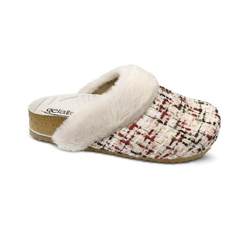 CALZATURA PLANTARE INDOSSABILE PUNTA CHIUSA WOODSTOCK SOFT FURRY LATTE 35/36 - dottorbianchi.it