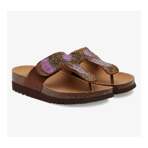 CALZATURA TANISHA SATIN+BEADS BIS W BROWN 38 - dottorbianchi.it