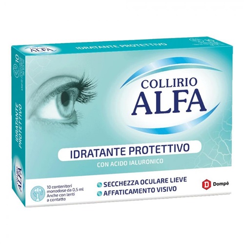 COLLIRIO ALFA IDRATANTE PROTETTIVO 10 FLACONCINI MONODOSE - dottorbianchi.it