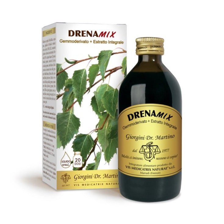 DRENAMIX GEMMODERIVATO + ESTRATTO INTEGRALE SENZA ALCOOL 200 ML 40 DOSI - dottorbianchi.it