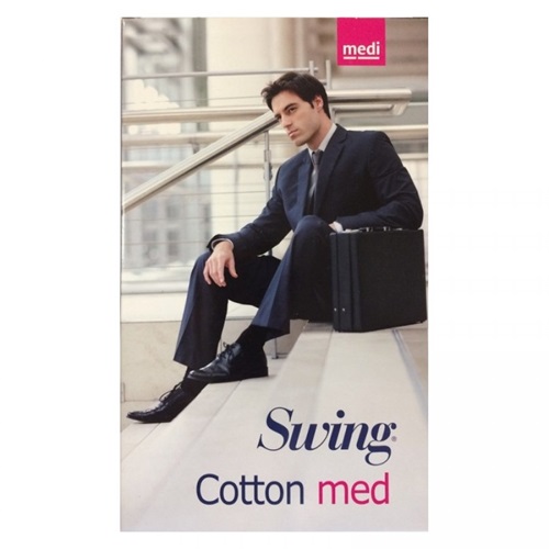 GAMBALETTO UOMO COTTON MED 18 MM HG BLACK 5 - dottorbianchi.it