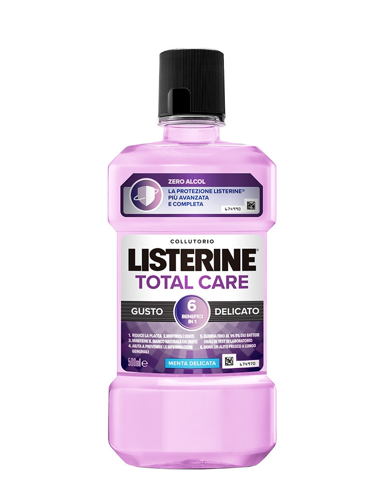 LISTERINE TOTAL CARE GUSTO DELICATO 500 ML - dottorbianchi.it