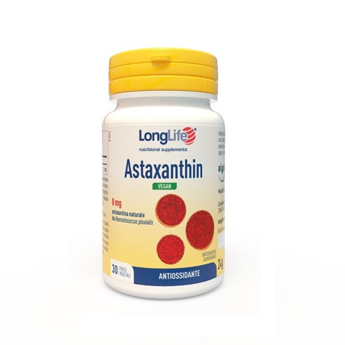 LONGLIFE ASTAXANTHIN VEGAN 30 PERLE - dottorbianchi.it
