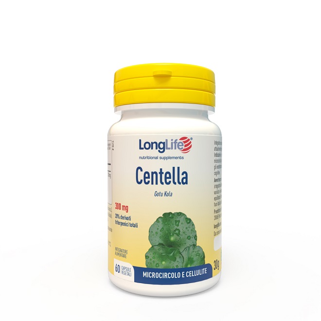 LONGLIFE CENTELLA 20% 60 CAPSULE VEGETALI SENZA GLUTINE - dottorbianchi.it