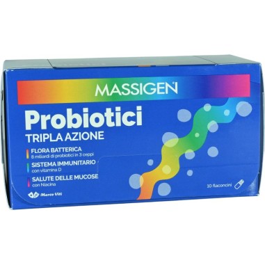 MASSIGEN PROBIOTICI 10 FLACONCINI X 8 ML PREZZO PIENO - dottorbianchi.it