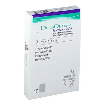 MEDICAZIONE CON IDROCOLLOIDI STERILE DUODERM EXTRA SOTTILE 10X5CM 10 PEZZI - dottorbianchi.it