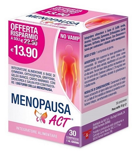 MENOPAUSA ACT 30 COMPRESSE - dottorbianchi.it