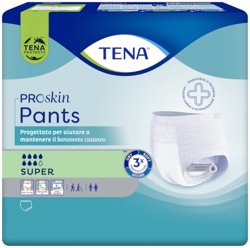 TENA PANTS PROSKIN SUPER L PANNOLONE PER INCONTINENZA 10 PEZZI - dottorbianchi.it