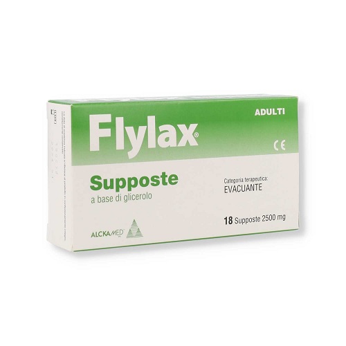 SUPPOSTE GLICERINA ADULTI FLYLAX 18X2500MG - dottorbianchi.it