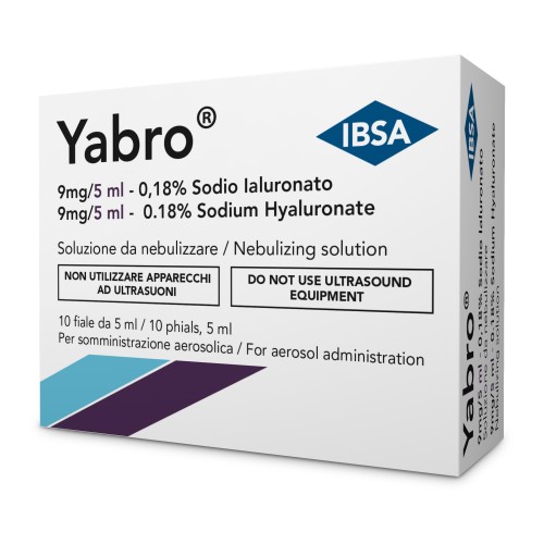 YABRO AEROSOL SODIO IALURONATO 0,18% SOLUZIONE DA NEBULIZZARE 10 FIALE DA 5 ML - dottorbianchi.it