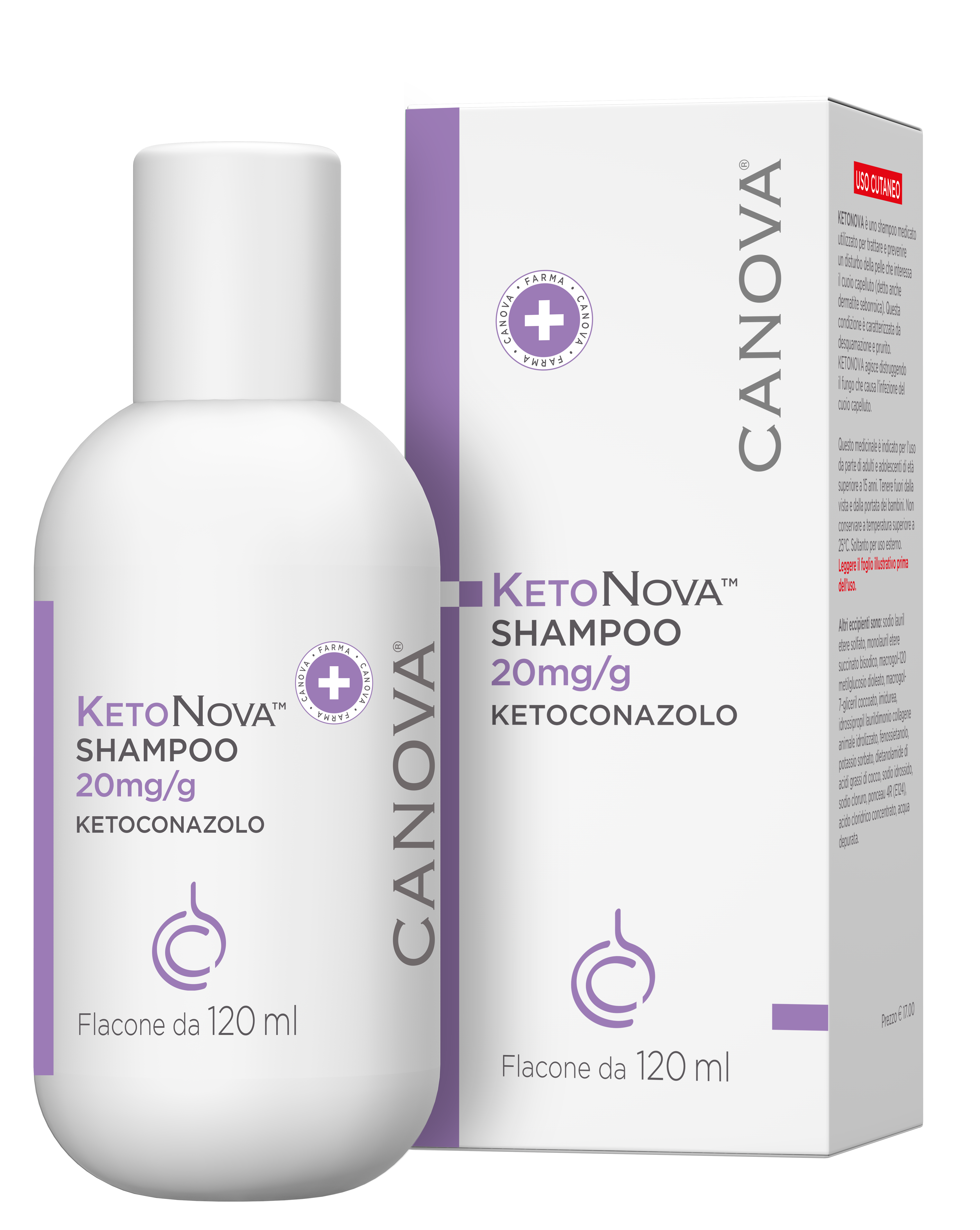 KETONOVA*SHAMPOO 120ML 20MG/G - dottorbianchi.it