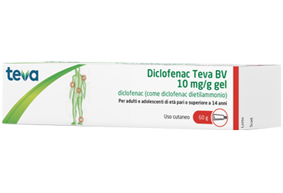 DICLOFENAC TEVA*GEL 60G 10MG/G - dottorbianchi.it