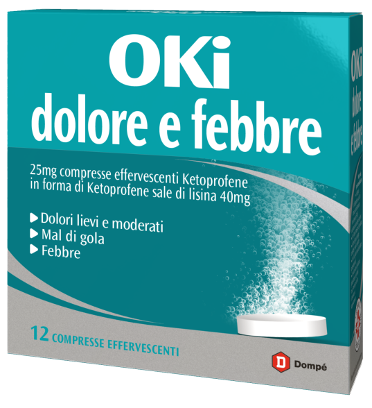 OKI DOLORE E FEBBRE*12CPR EFF - dottorbianchi.it