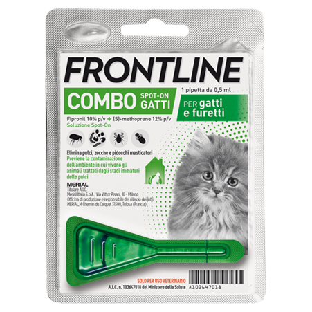 FRONTLINE COMBO*1PIP GATTI/FUR - dottorbianchi.it