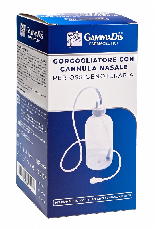 GORGOGLIATORE PER OSSIGENOTERAPIA CON OCCHIALE + CANNULA NASALE - dottorbianchi.it