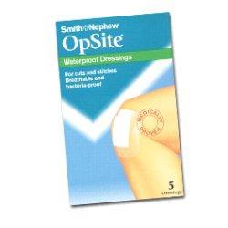 MEDICAZIONE POST OPERATORIA ADESIVA STERILE IN POLIURETANO SEMI PERMEABILE TRASPARENTE CON TAMPONE A BASSA ADERENZA OPSITE POST OP 9,5X8,5CM 5 PEZZI - dottorbianchi.it