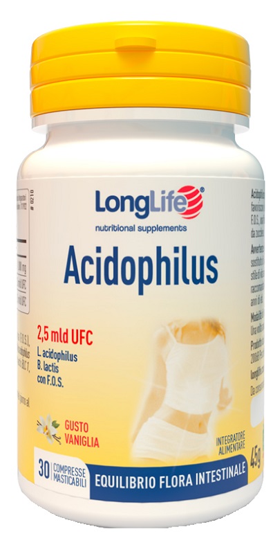 LONGLIFE ACIDOPHILUS 30 COMPRESSE MASTICABILI - dottorbianchi.it