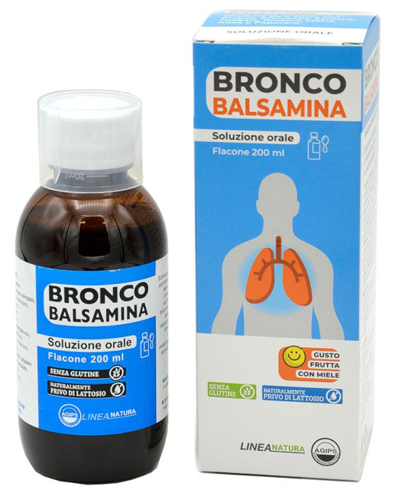 BRONCOBALSAMINA SOLUZIONE ORALE 200 ML GUSTO FRUTTA CON MIELE - dottorbianchi.it