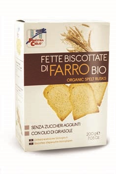 FSC FETTE BISCOTTATE DI FARRO BIO SENZA ZUCCHERI AGGIUNTI CON OLIO DI GIRASOLE SENZA OLIO DI PALMA 200 G - dottorbianchi.it
