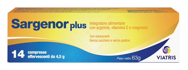 SARGENOR PLUS 14 COMPRESSE EFFERVESCENTI DA 4,5 G - dottorbianchi.it