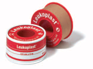 CEROTTO CHIRURGICO PER FISSAGGIO MEDICAZIONI IN ROCCHETTO LEUKOPLAST SUPPORTO VISCOSA COLOR PELLE MASSA ADESIVA CAUCCIU' OSSIDO DI ZINCO 2,5X500CM MUTUABILE - dottorbianchi.it