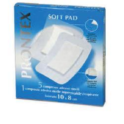 GARZA COMPRESSA PRONTEX SOFT PAD 10X8 CM 6 PEZZI (5 TNT + 1 IMPERMEABILE AQUA PAD) - dottorbianchi.it