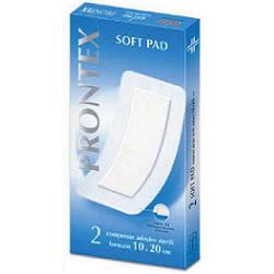 GARZA COMPRESSA PRONTEX SOFT PAD AUTOADESIVA 10X20CM 2 PEZZI - dottorbianchi.it