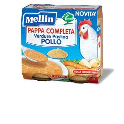 MELLIN PAPPA COMPLETA POLLO 250 G 2 PEZZI - dottorbianchi.it