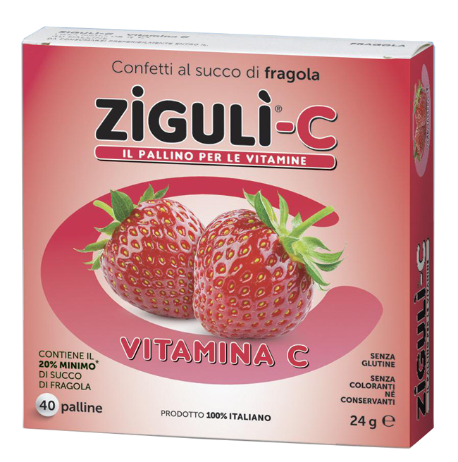 ZIGULI C FRAGOLA 40 CONFETTI 24 G - dottorbianchi.it