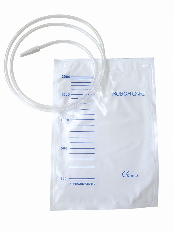 SACCA DI RACCOLTA URINA DA LETTO MONOUSO NON STERILE CAPACITA' 2000 ML CON TUBO DI RACCORDO LUNGHEZZA 130 CM DIAMETRO 5X7 MM VALVOLA DI NON RITORNO 1 GANCIO 30 PEZZI - dottorbianchi.it