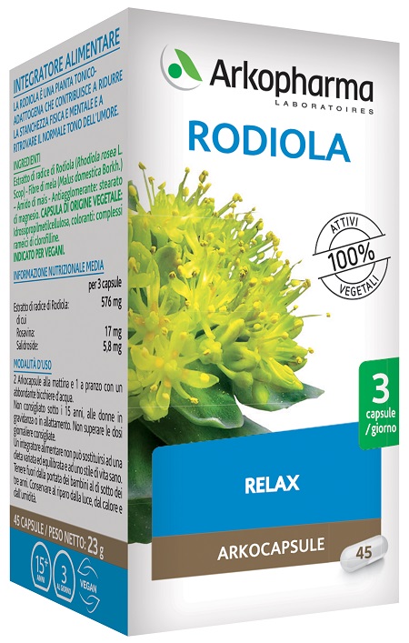 ARKO CAPSULE RODIOLA 45 CAPSULE - dottorbianchi.it