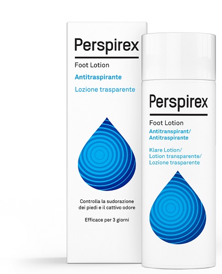 PERSPIREX FOOT LOTION ANTITRASPIRANTE LOZIONE TRASPARENTE SUDORAZIONE E CATTIVO ODORE PIEDI 100 ML - dottorbianchi.it