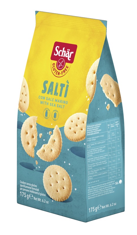 SCHAR SALTI' CRACKER CON SALE MARINO SENZA LATTOSIO 175 G - dottorbianchi.it
