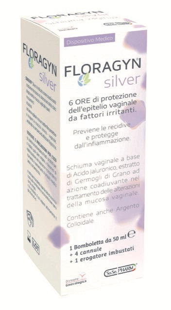 FLORAGYN SILVER SCHIUMA VAGINALE CON ARGENTO COLLOIDALE 50 ML - dottorbianchi.it