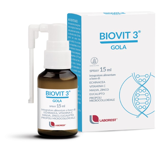 BIOVIT 3 GOLA 1 FIALA 15 ML SPRAY - dottorbianchi.it