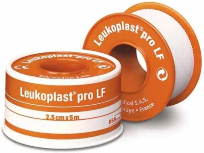 CEROTTO CHIRURGICO MEDICATO IN ROCCHETTO LEUKOPLAST PRO LF CON OSSIDO DI ZINCO 2,5X500 CM - dottorbianchi.it