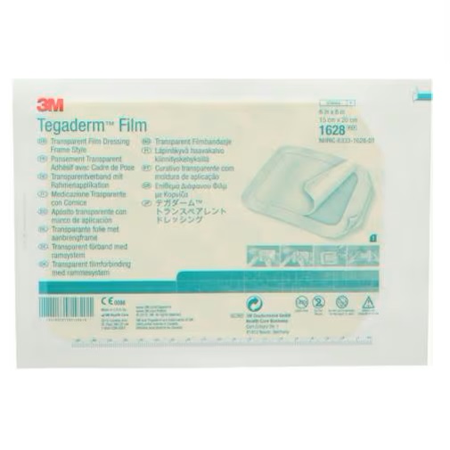 MEDICAZIONE IN PELLICOLA TRASPARENTE IMPERMEABILE TEGADERM CON SISTEMA DI APPLICAZIONE A CORNICE MISURA 15X20 CM 10 PEZZI - dottorbianchi.it