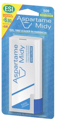 ESI ASPARTAME MIDY 500 COMPRESSE - OFFERTA A TEMPO LIMITATO - dottorbianchi.it