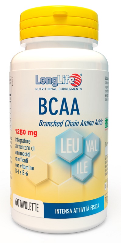 LONGLIFE BCAA 1250 MG 60 TAVOLETTE - dottorbianchi.it