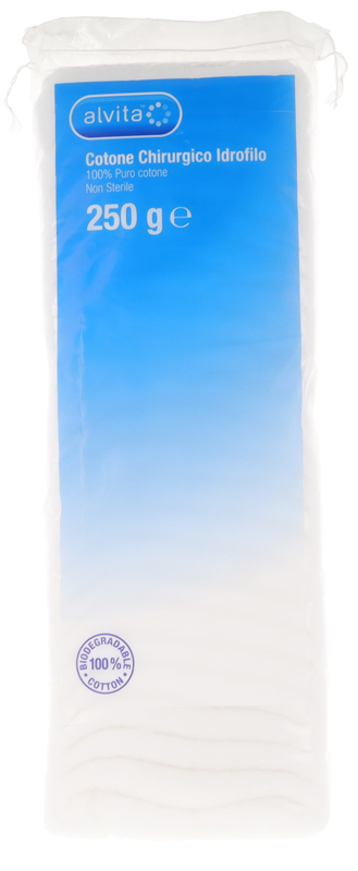 COTONE CHIRURGICO IDROFILO ALVITA 100% PURO COTONE 250 G - dottorbianchi.it