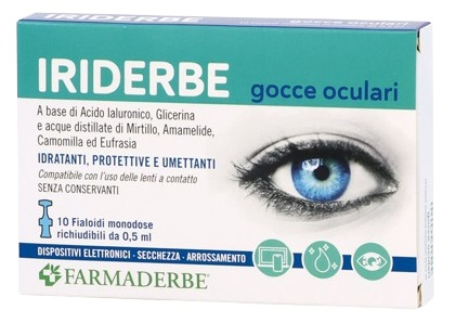 IRIDERBE GOCCE OCULARI MONODOSI 10 FLACONCINI DA 0,5ML - dottorbianchi.it