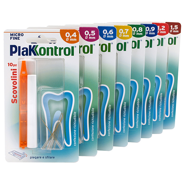 PLAKKONTROL MINIGRIP SCOVOLINO 0,4 MM 10 PEZZI - dottorbianchi.it
